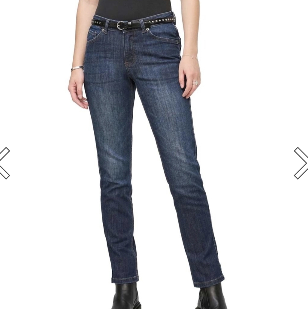 DUER jeans Relaxed Fit Girlfriend Jean Dark Wash